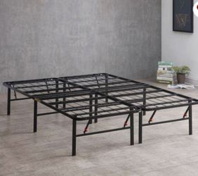 VELCELO FULL SIZE METAL PLATFORM BED BRAND NEW / Can Be Delivered
