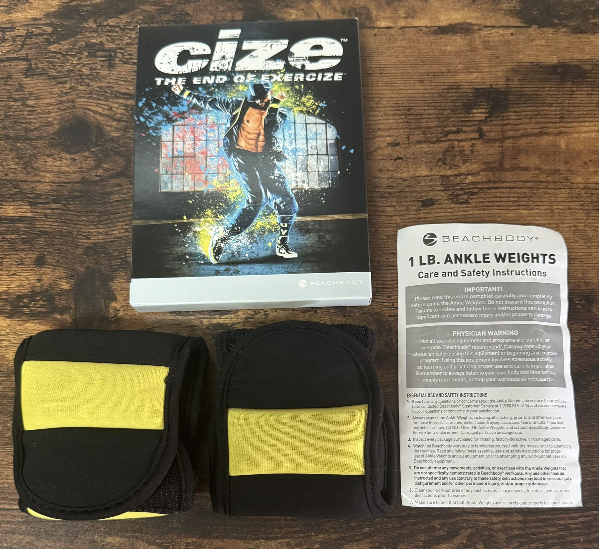 Beachbody Cize DvDs and Ankle Weights $10 for All