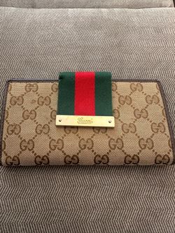Gucci GG Canvas Web Stripe Wallet