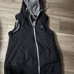 Antigua Women's Pebble Beach Logo Sherpa Hooded Vest sz L