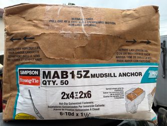 New Steel Mudsill Anchor Bolts