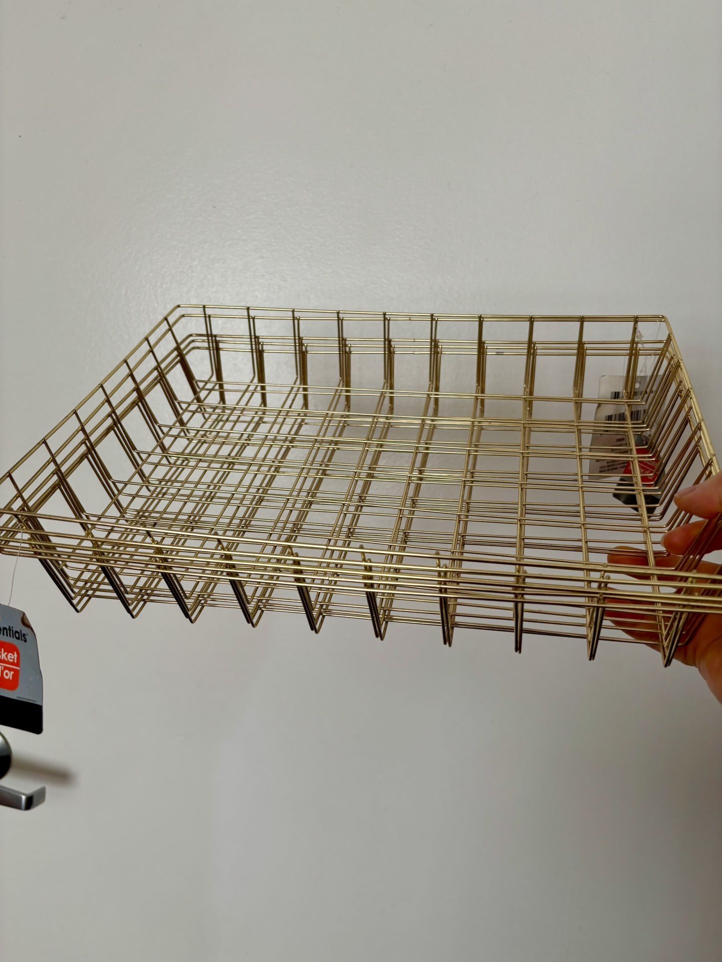 Gold Iron Wire Baskets(set of 5)