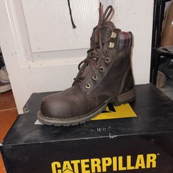 Caterpillar Steel Toe Work Boots Size 6