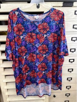 LuLaRoe 3XL Irma Floral on a dark background New without tags
