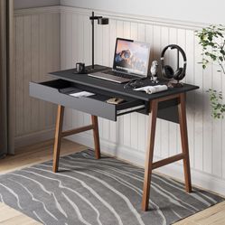 Minimalist Black Computer Desk 