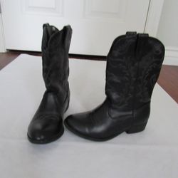 Girls Children's 13 Black Cowgirl Western Boots 