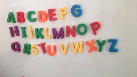 Uppercase and lowercase alphabet ABC magnets for kids 52 pieces for $5