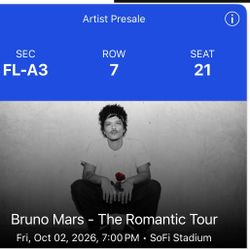 Bruno Mars - Front row 