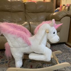 Pink Unicorn Rocking Horse For Baby or Toddler *Good Condition*