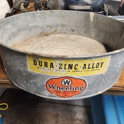 Galvanized Shallow Pan. 