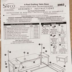 4-Post Drafting table