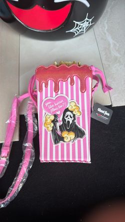 Ghost Face Pink Popcorn Bucket Crossbody Bag Sold Out!