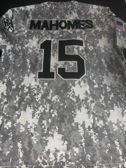KC Chiefs #15 Mahomes Salute to Service Military Jerseys. New