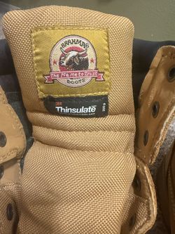 Brahma Waterproof Work Boots Men’s 13 XW Extra Wide 3M Thinsulate Insulated Leather 