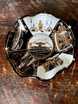 Vintage 1960’s Ruffled Edge Los Angeles, California Landmark Souvenir Dish