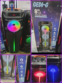 Bocina Bluetooth Recargable Con Microfono inalambrico y Control Remoto 🎤 Bluetooth Portable Speaker