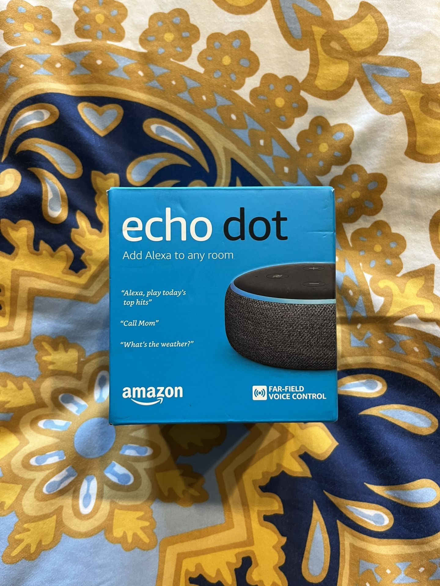 Amazon Echo Dot (3rd Gen, 2018) – Never Used – Smart Speaker with Alexa
