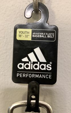 Adidas Boys Black Baseball Belt Size 18”-32”