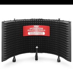 Pyle Professional Studio Recording Microphone Isolation Shield - Soundproofing Acoustic Panel