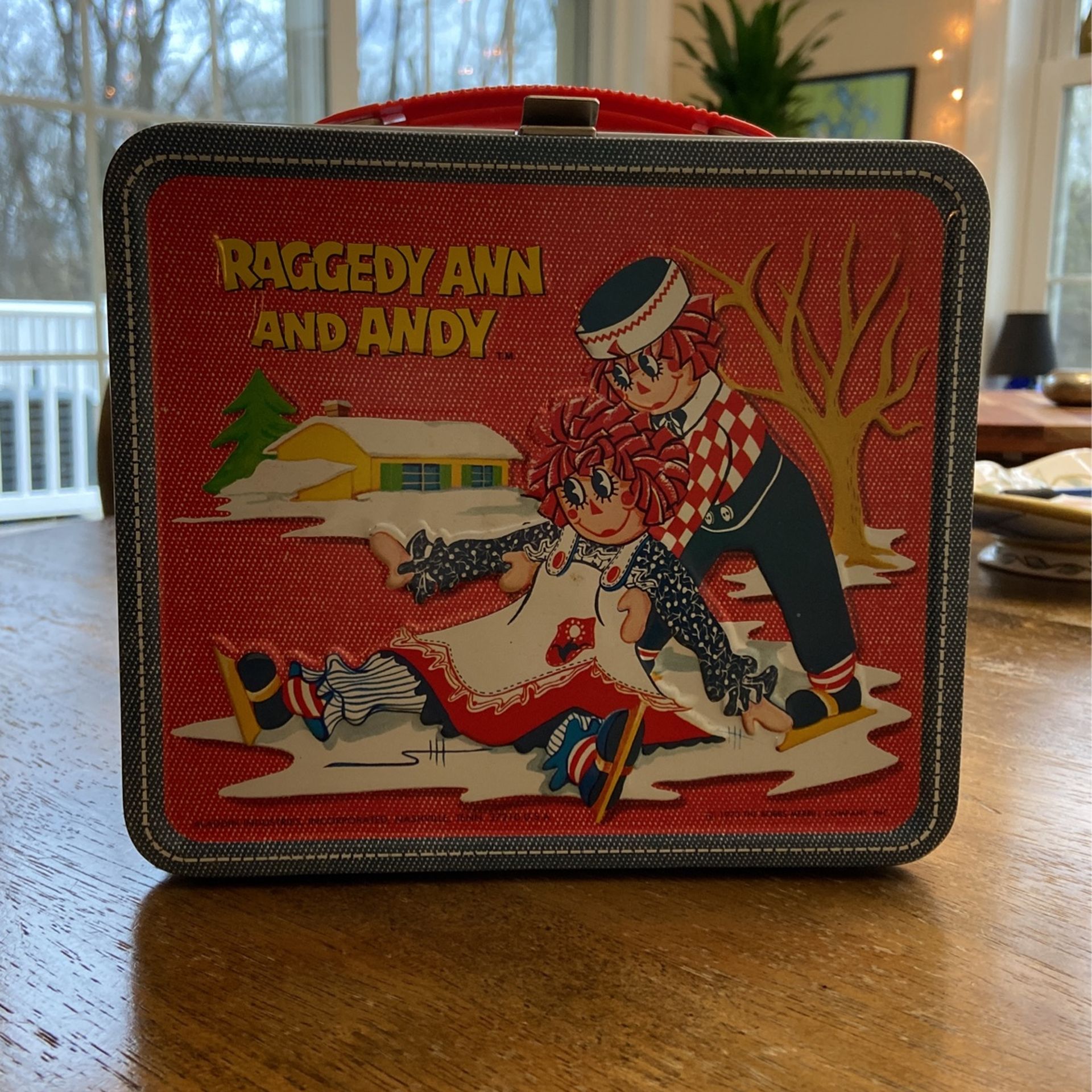 Raggedy Ann and Andy Vintage Metal Lunch Box