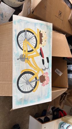 Large painted canvas