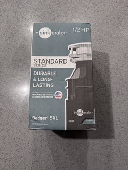 Garbage Disposal Badger 5XL- 1/2 HP(Power chord Not Included)