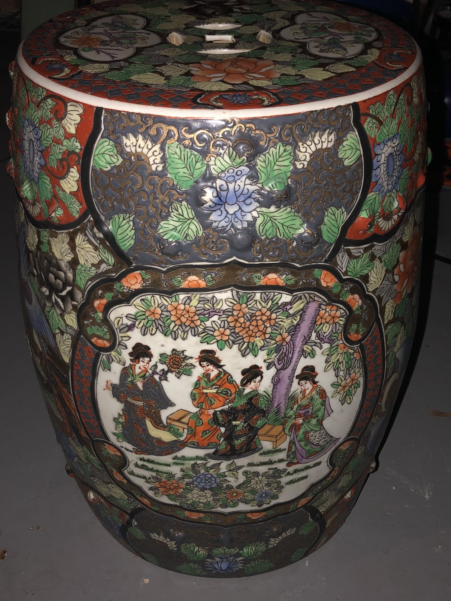 Chinese Ceramic End Table