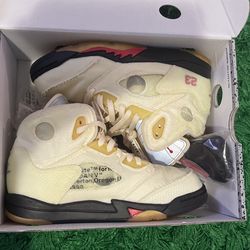 Off White x Air Jordan 5 Sail