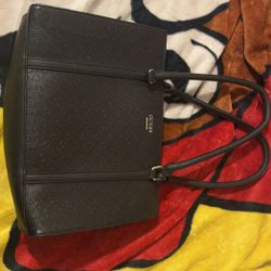 Black Leather guess Handbag