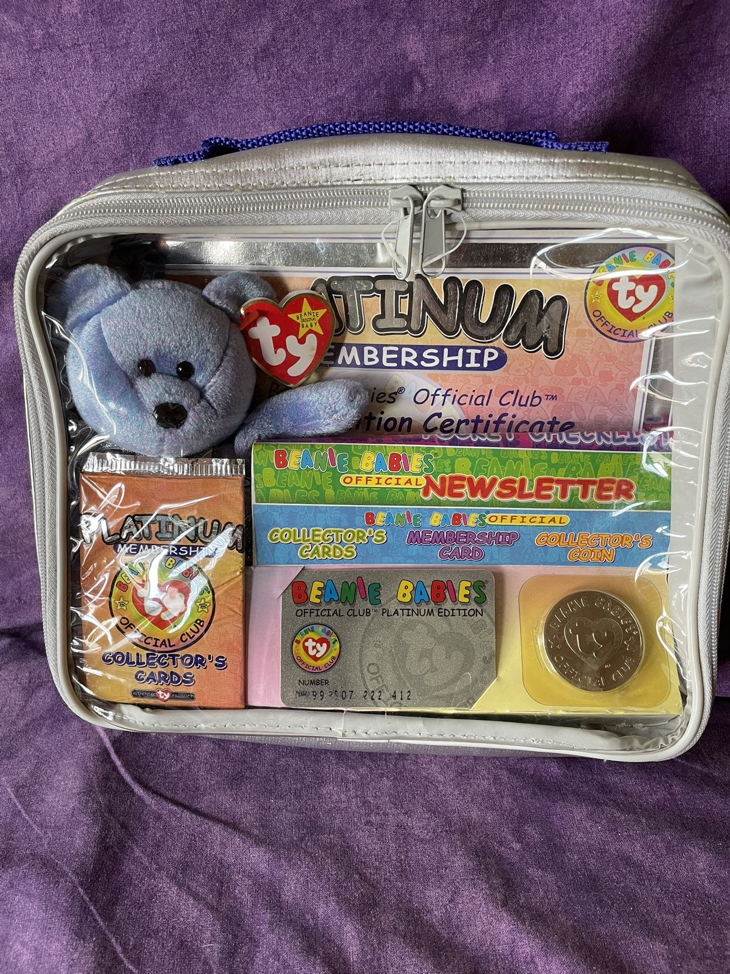 TY Rare 1999 Beanie Baby Platinum Edition. Original.