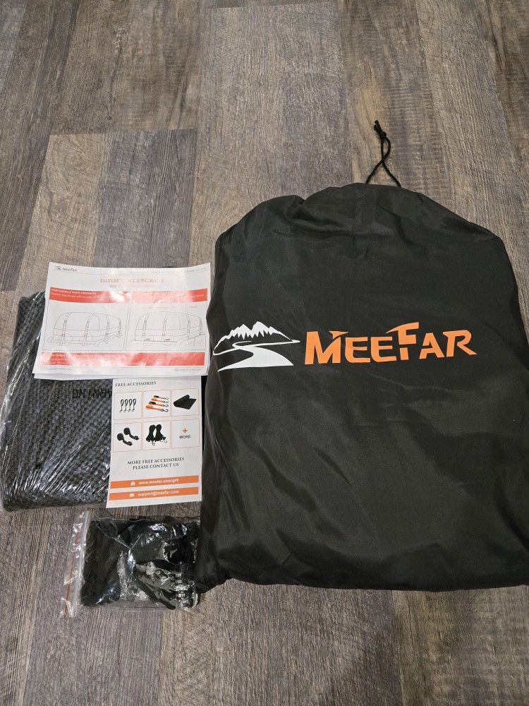 MeeFar Car Roof Cargo Bag, Waterproof, 15 Cubic feet for cars with/without rack