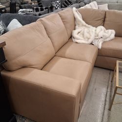 Leather 2 Piece Sectional