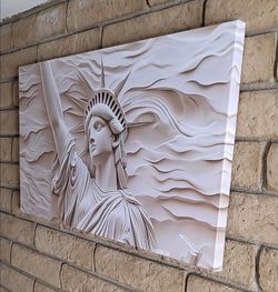Statue of Liberty Canvas Wall Art 20x40