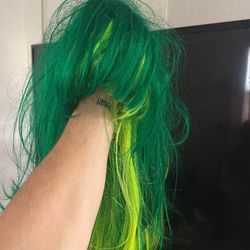 Green Costume Wig 