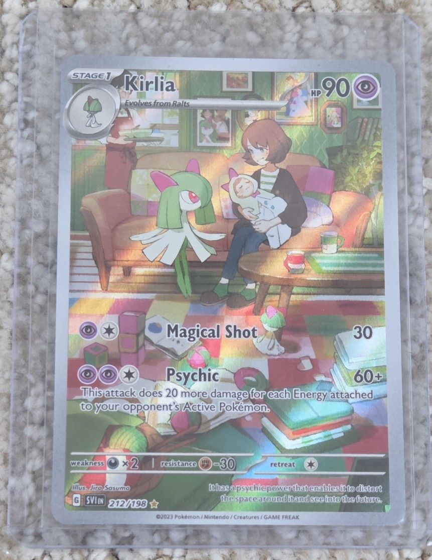 Kirlia Scarlet & Violet Holo Illustration Rare Card 212/198 NM/MT