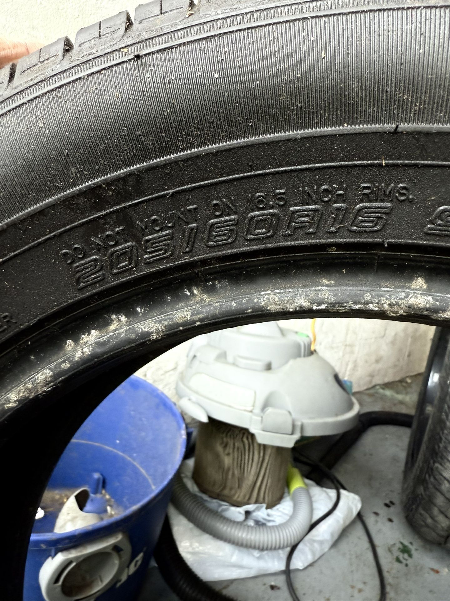 (2). 205/60R 16. Tires
