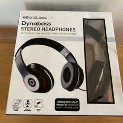 Soundlogic XT Dynabass Stereo Headphones (New)