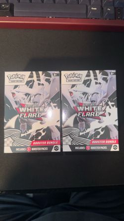 2 SEALED White Flare Booster Bundles
