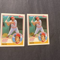 Johnny Bench Card Lot