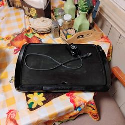 Farberware Waffle iron And Presto Griddle With Grease. Tray 