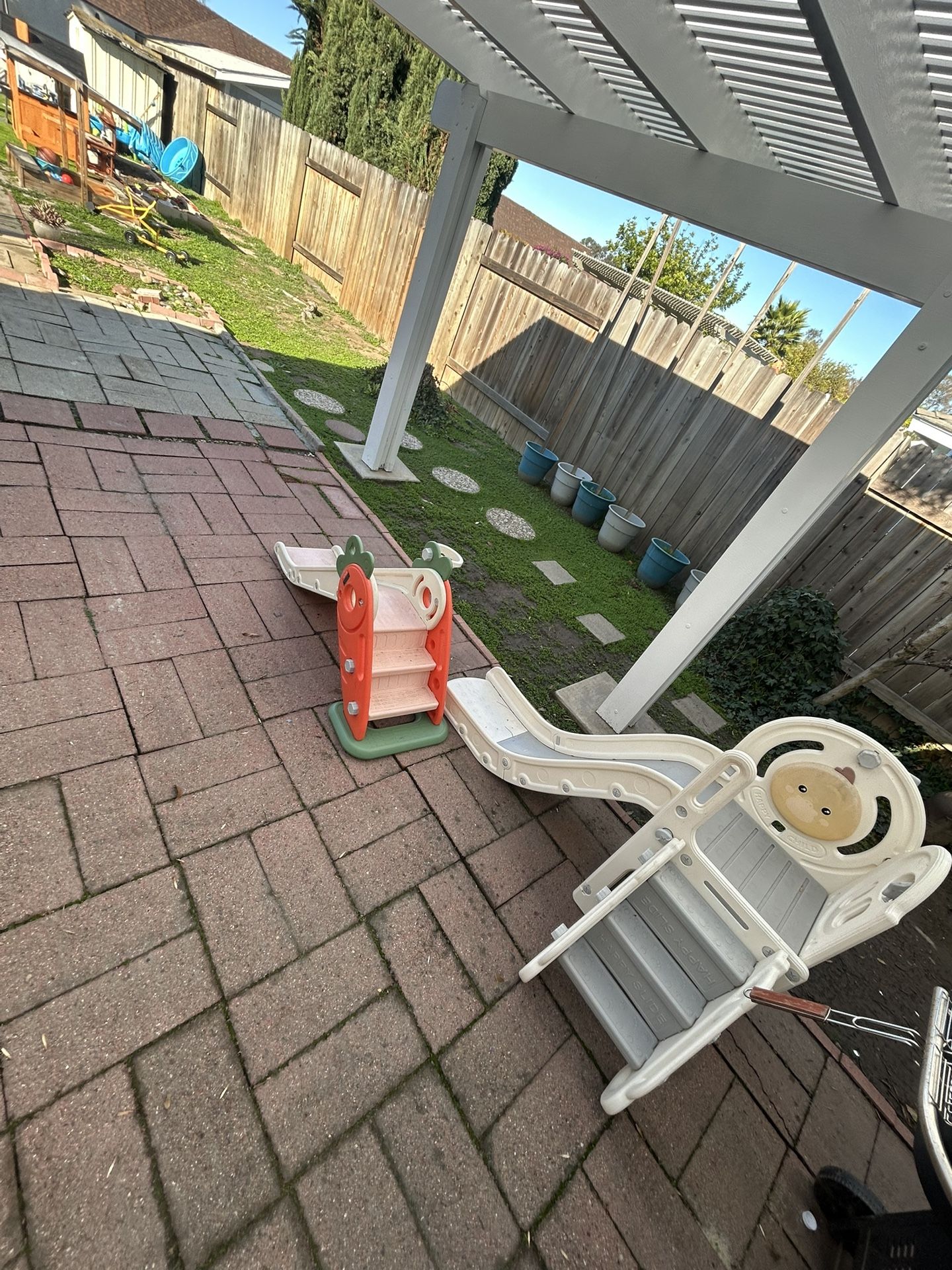 Free Slides, Mercedes Car And Swing