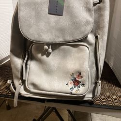 NEW Underonesky Silver Tone Embroidered Backpack-$24 CASH