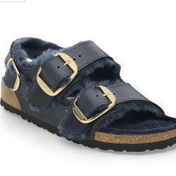 Shearling Milano Birkenstock Sandals