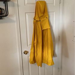 Boss Yellow PVC-Coated Rayon Rain Jacket