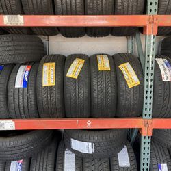 215–55R18 SET OF 4 BRAND NEW TIRES MOUNT AND BALANCE 