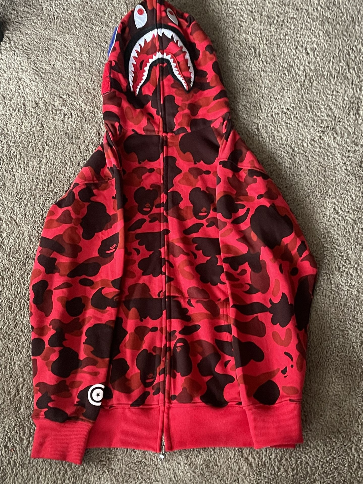 Red Bape Hoodie Medium