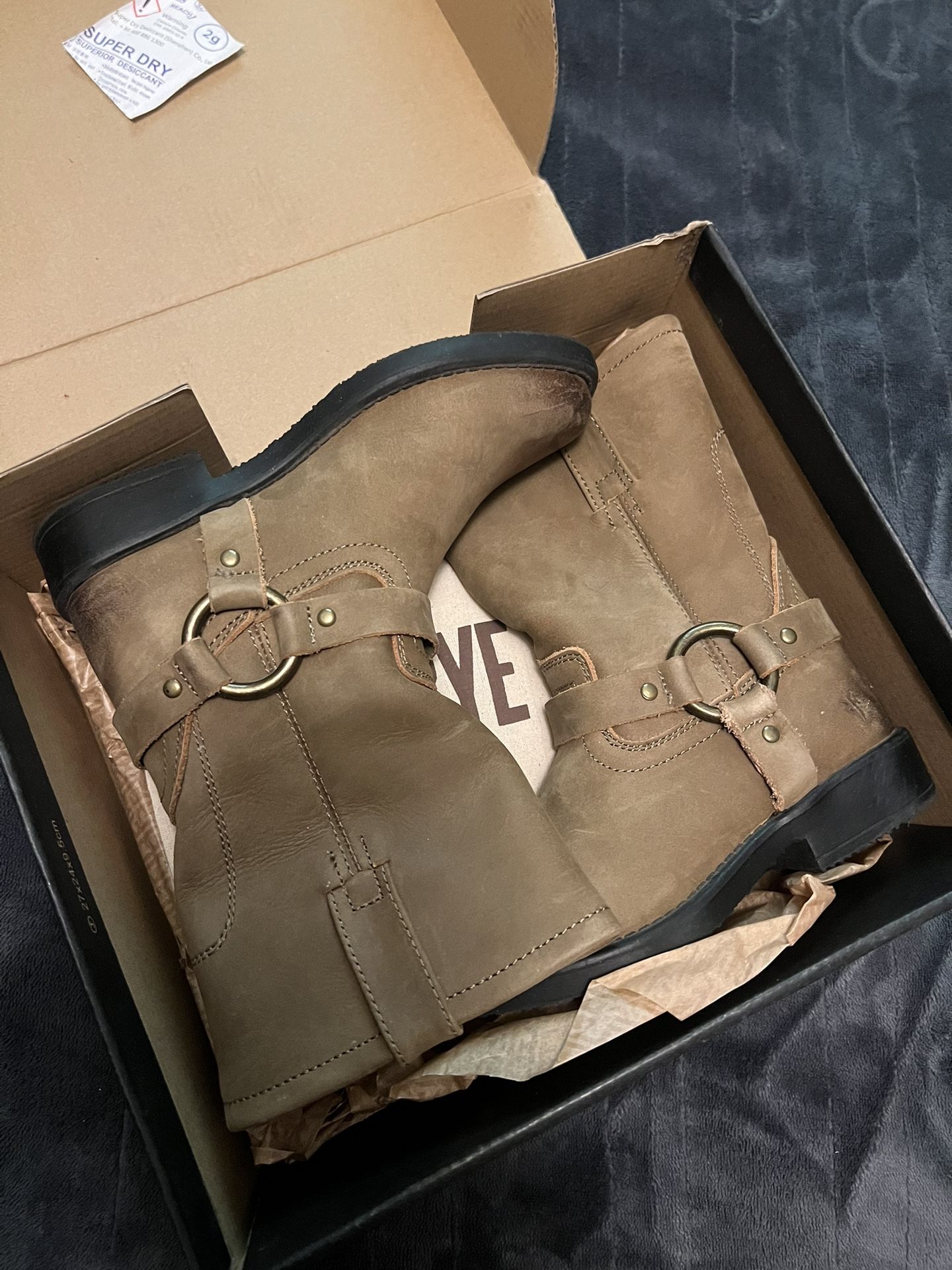 Frye Girls Harness Pull On Boots 12
