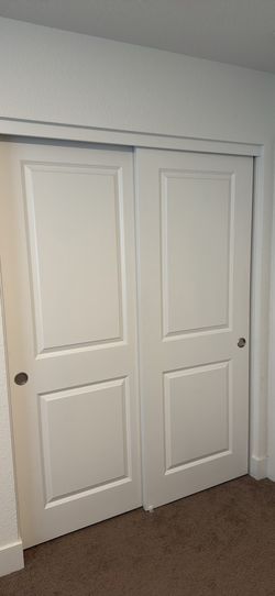 Double roller closet doors