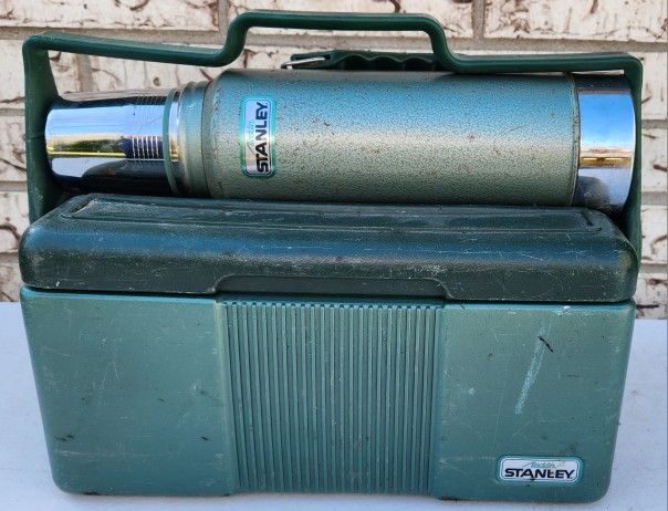 Stanley Aladdin Insulated Green Cooler Lunch Box 24oz Wide