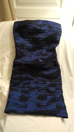DAISY FORMAL BLUE TEXTURED FORMAL DRESS (OR BEST OFFER)